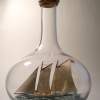 A J Meerwald - Bottle Putty Wood Paint Paper Sculptures - By Gabrielle Rogers, Sailing Schooner Sculpture Artist