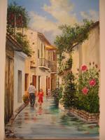 Lefkara - Oil Paintings - By Nikos Constantinou, Realistic Painting Artist
