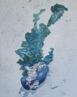 The Mermaids Flowers - Watercolor Paintings - By Gaylen Whiteman, Representational Painting Artist