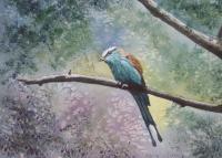 In The Canopy - Watercolor Paintings - By Gaylen Whiteman, Representational Painting Artist