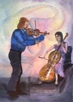 Celtic Fusion - Watercolor Paintings - By Gaylen Whiteman, Representational Painting Artist