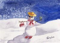 Christmas - Prada Girl - Watercolor