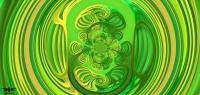 Green Intermix - Abstract Digital - By Lee Glover, Modern Paint Digital Artist