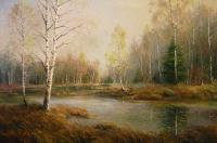 Spring Landscape - Oil On Canvas Paintings - By Jan Bartkevics, Landscape Painting Artist