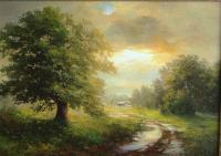 Main Landscape - Oil On Canvas Paintings - By Jan Bartkevics, Landscape Painting Artist