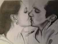 Love To Love - Pencil And Paper Drawings - By Violetta Babajanova, Portrait Drawing Artist