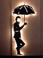 Man In The Park - -Wood Paint Lights- Other - By Grant Figura, Metal Other Artist