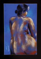 N-101 - Pastels Drawings - By Jacques Benatar, Nudes Drawing Artist