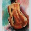 N-102 - Pastels Drawings - By Jacques Benatar, Nudes Drawing Artist