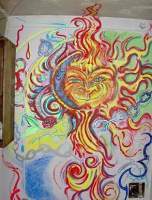 Sun Of Man - Acrylic Pastels Ect Paintings - By Rick Metcalf, Ricks Style Painting Artist