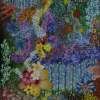 Virtual Flowers Realm - Mixed Media On Canvas Mixed Media - By Gopa Ghosh, Abstract Realism Mixed Media Artist