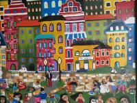 Orphan City - Acrylic Paintings - By Madeline Starling, Self Taught Painting Artist