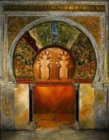 Mihrab Mezquita De Cordoba - Oil On Canvas Paintings - By Eloy F Calleja, Realism Painting Artist
