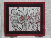 Wishbone - Ink Drawings - By David Daughetee, Tribal Drawing Artist