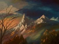 Mountains - Oil On Canvas Paintings - By Anatoliy Yurashchuk, Paintings Painting Artist