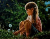 Portraits - Dandelions In May - Oil On Canvas