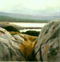 A Place Among The Stones - Pastel Paintings - By Antonino Ercolino, Realism Painting Artist
