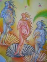 Dreaming Of Venus - Acrylics Paintings - By Margarita Halikia, None Painting Artist