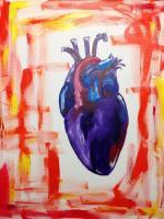 Cold Heart - Acrylic On Canvas Paintings - By Kelsey Mulhollem, Abstract Painting Artist