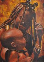 People - Babacar - Oil On Canvas 60 X 80 Cm
