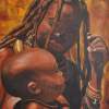 Babacar - Oil On Canvas 60 X 80 Cm Paintings - By Massimo Franzoni, Figurative Painting Artist