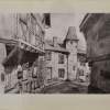 Saint Haon Le Chatel - France - - Pencil On Paper - Drawings - By Massimo Franzoni, Figurative Drawing Artist