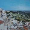 View From Pisticci - Acrylic Paintings - By Anne Parker, Self Taught Painting Artist