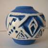 Southwest Blues - White Clay Ceramics - By Grace Fairchild, Wheel Thrown Ceramic Artist