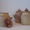 We Three - Buff Stoneware Ceramics - By Grace Fairchild, Wheel Thrown Ceramic Artist