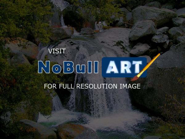 Waterfalls - Big Boulder Falls - Canvas Giclee - Camera_Computer
