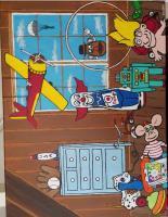 Toys In Attic 1960S Style - Acrylic On Canvas Paintings - By Michael Piscatelli, Abstract Painting Artist