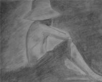 Charcoal Study - Charcoal Paintings - By Katie Heath, Sketches Painting Artist
