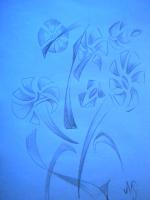 Flower - Pencilshed Paintings - By Neeta Jhamnani, Abstract Painting Artist