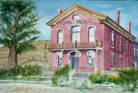 Hotel Meade - Watercolor Paintings - By Theresa Van Eck, Realistic Painting Artist