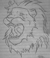 Lion - Pencil Drawings - By Davian Story, Random Drawing Artist