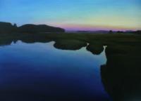 Landscape - Spurwink At Dusk - Oil On Canvas