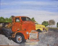 Old Trucks - Oil Paintings - By Amber Hutchinson, Realist Painting Artist