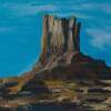 Rock Of The Monument Valley - Oil Colour On Canvas Paintings - By Claudia Luethi Alias Abdelghafar, Realistic Painting Artist