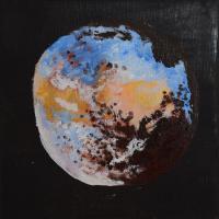 Pluto - Oil Colour On Canvas Paintings - By Claudia Luethi Alias Abdelghafar, Realistic Painting Artist