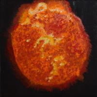 The Sun - Oil Colour On Canvas Paintings - By Claudia Luethi Alias Abdelghafar, Realistic Painting Artist
