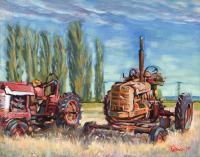 Eastern Washington Relics - Acrylic Paintings - By Chris Palmen, Impressionism Painting Artist