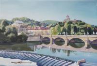 Landscape - Torino - Akrilyc On Streched Canvas