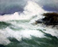 Waves 1 - Acrylic Paintings - By Don Strzynski, Impressionistic Painting Artist