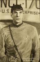 Spock - Pencil Drawings - By Marlene Despres, Photo Realism Drawing Artist