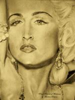 Madonna - Pencil Drawings - By Marlene Despres, Photo Realism Drawing Artist