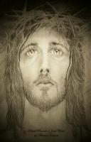 Jesus Praying - Pencil Drawings - By Marlene Despres, Expressions Drawing Artist