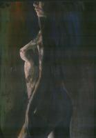 My Black Angel - Oil On Canvas Paintings - By Amaad Samdani, Drwing Painting Artist