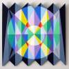 Kaleidoscopic - Wood Paintings - By Hilde Vanderlinden, Abstract Geometric Painting Artist