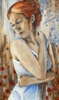 Blossom - Watercolors Paintings - By Anita Dewitt, Portraiture Painting Artist