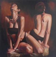 Clarity In Silence - Acrylic Paintings - By Anita Dewitt, Figurative Paintings Painting Artist